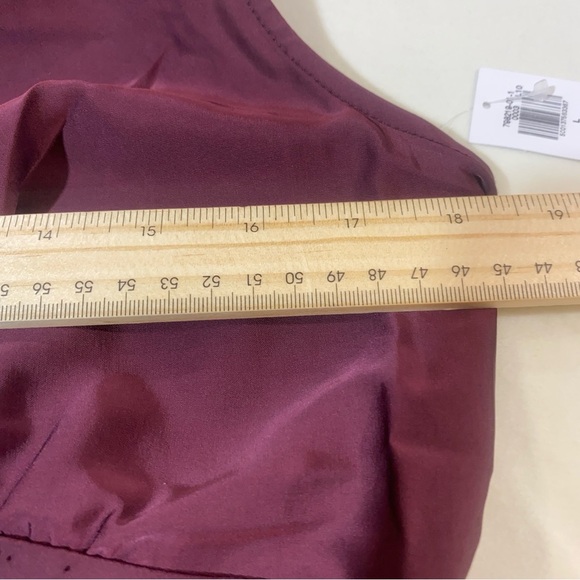 Old Navy Burgundy Lace Trim Slip Dress Nightgown Size Large - Picture 12 of 13